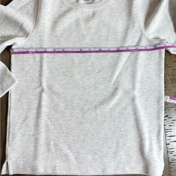 J. Crew bow  Long  sleeve pullover Light Gray Crewneck Sweater NWOT - Picture 6 of 8